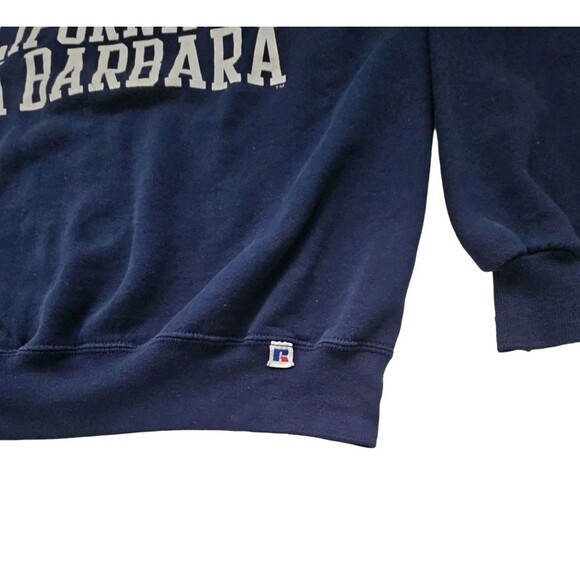 Vintage Russell Athletic University California Santa Barbara Blue Crewneck Sz L - Picture 4 of 6